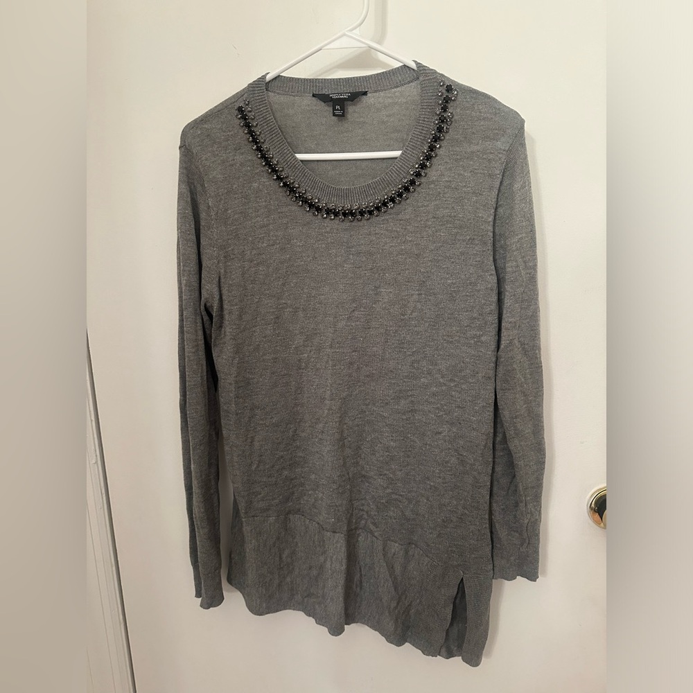 Vera Wang asymmetrical light weight sweater